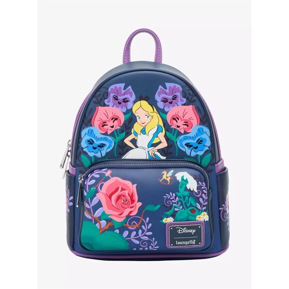 Loungefly Disney Alice in Wonderland Alice & Flowers Mini Backpack main image 4